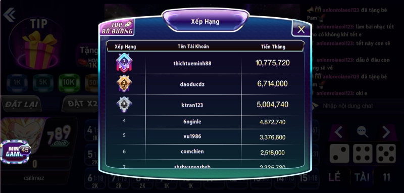 ảnh tài xỉu 789 Club