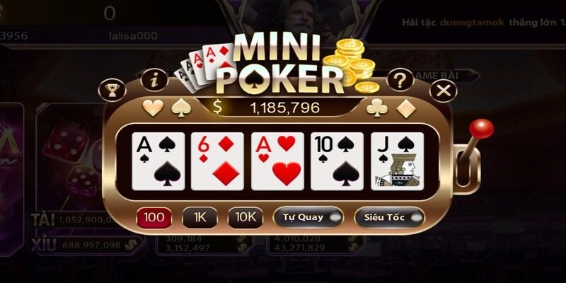 Chiến lược chơi Mini game mini poker ăn đậm
