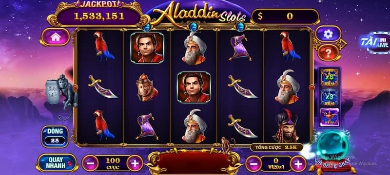 Cách chơi Nổ hũ Aladins cược càng to, thưởng càng đẫm