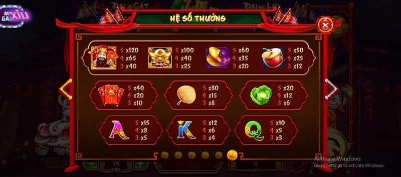 hệ số nổ hũ lân hái lộc