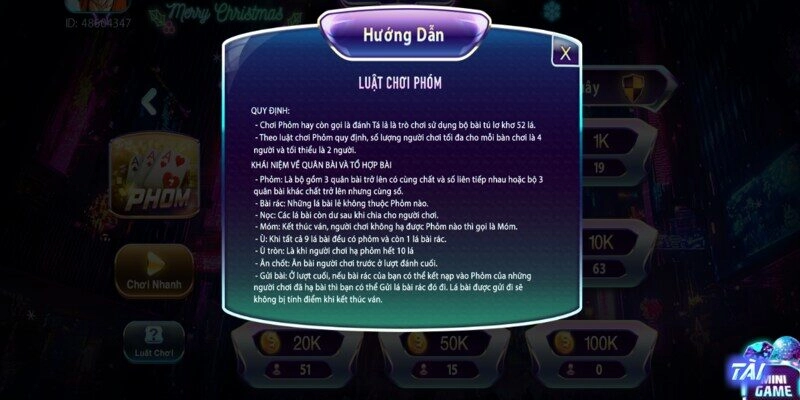 Quy tắc chơi game Phỏm - Tá lả tại 789club