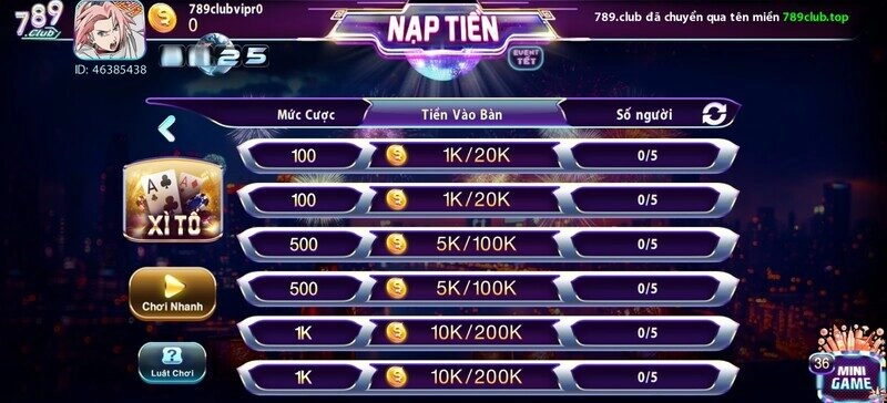 Cách chơi Xì Tố 3 Cây