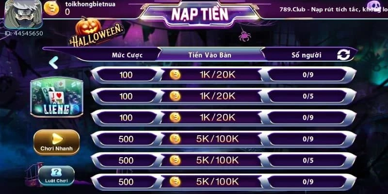 Quy trình diễn ra một ván bài Liêng 